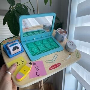 Melissa and Doug office wooden sensory toy